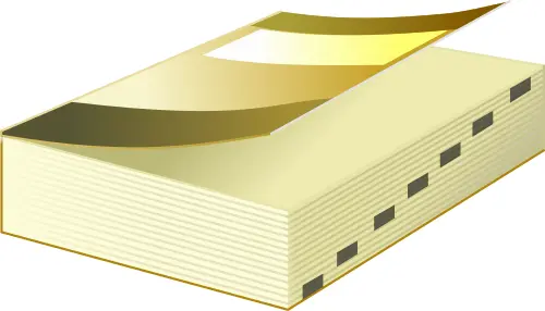 Book with yellow cover