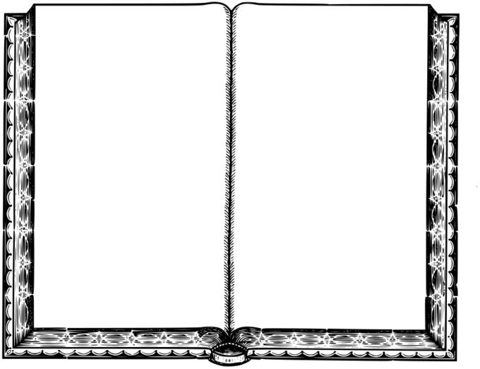 Blank book with decorated cover