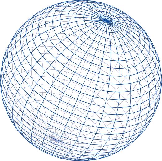 Clip art of wire lines around globe