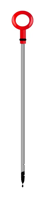 Vector clip art of oil gauge