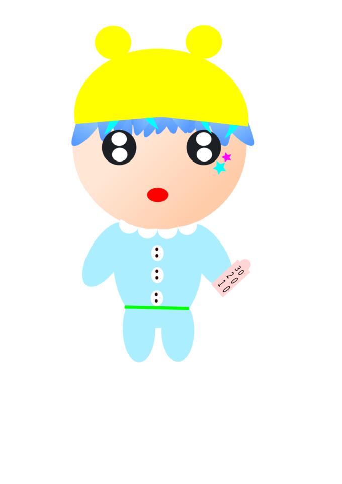 Cartoon image of a baby