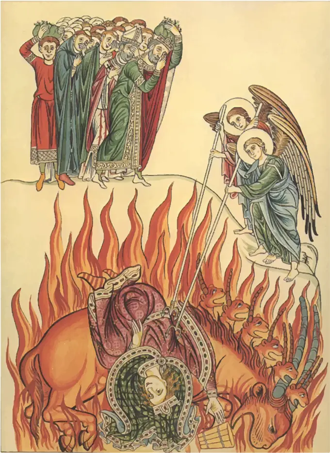 Painting by Herrad Of Landsberg