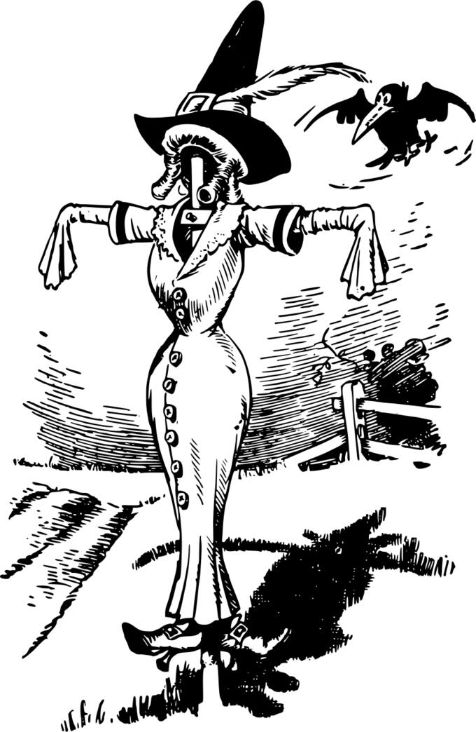 Posh scarecrow lady