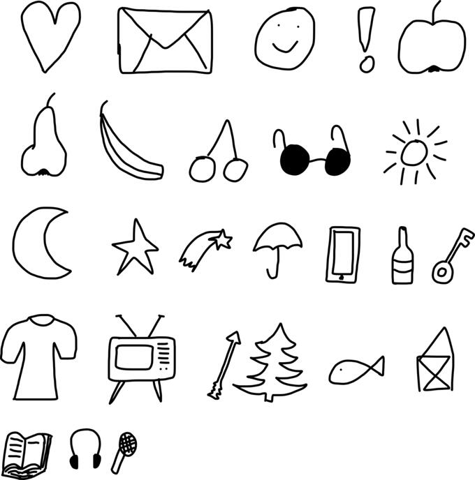 Set of doodles