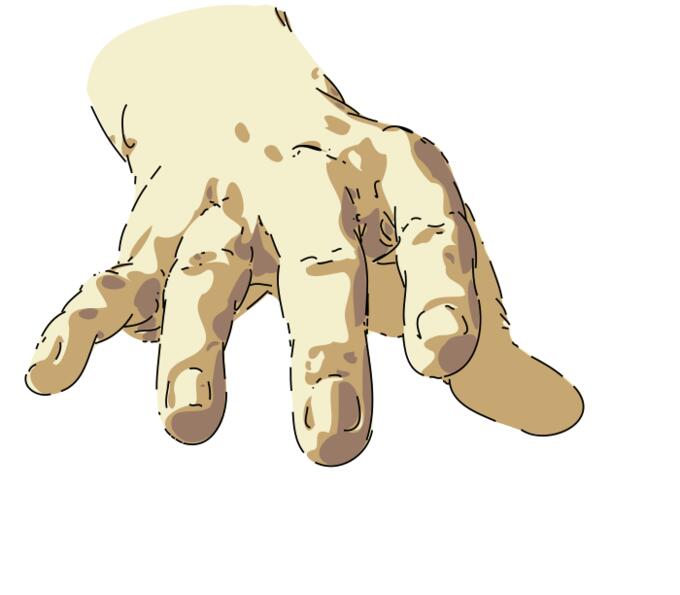 Old lady's hand