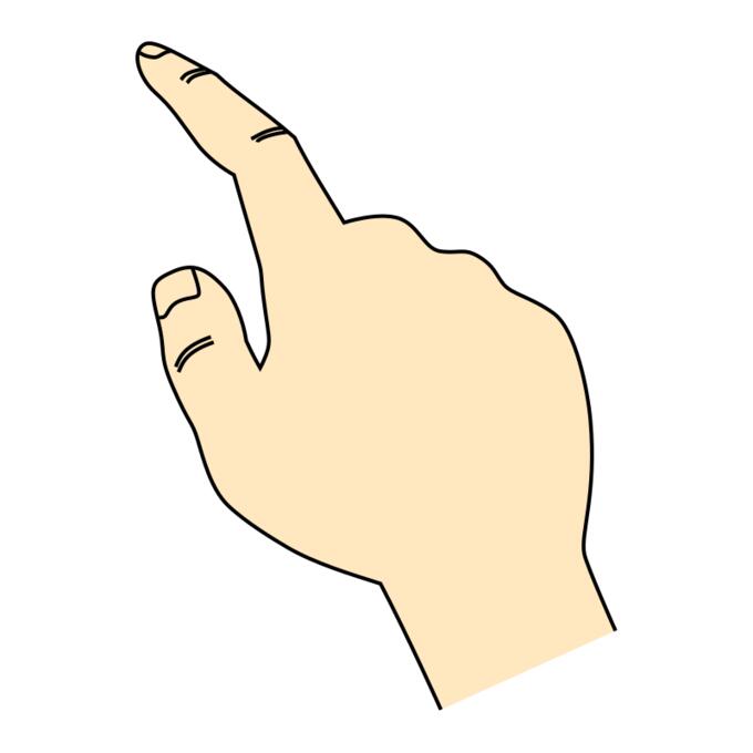 Pointing finger