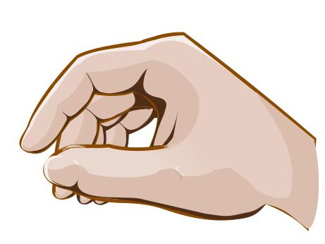 Vector of a hand