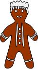 Gingerbread king illustration