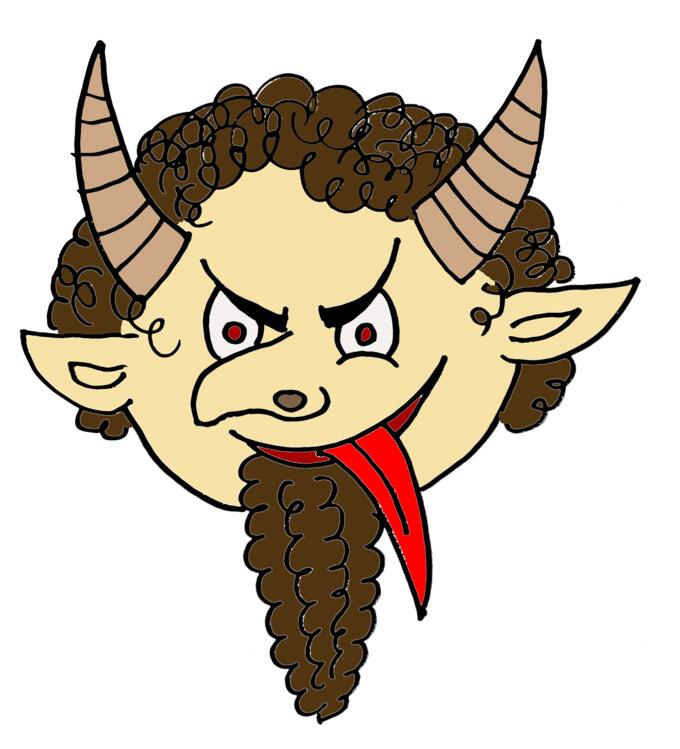 Devil with beard