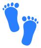 Baby boy footprints