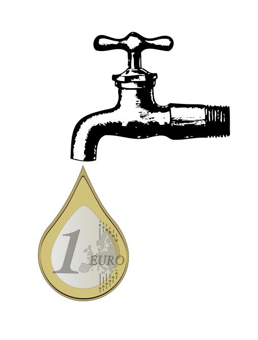 Vector clip art of Euro coin