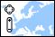 Vector graphics of map widget with zoom buttons