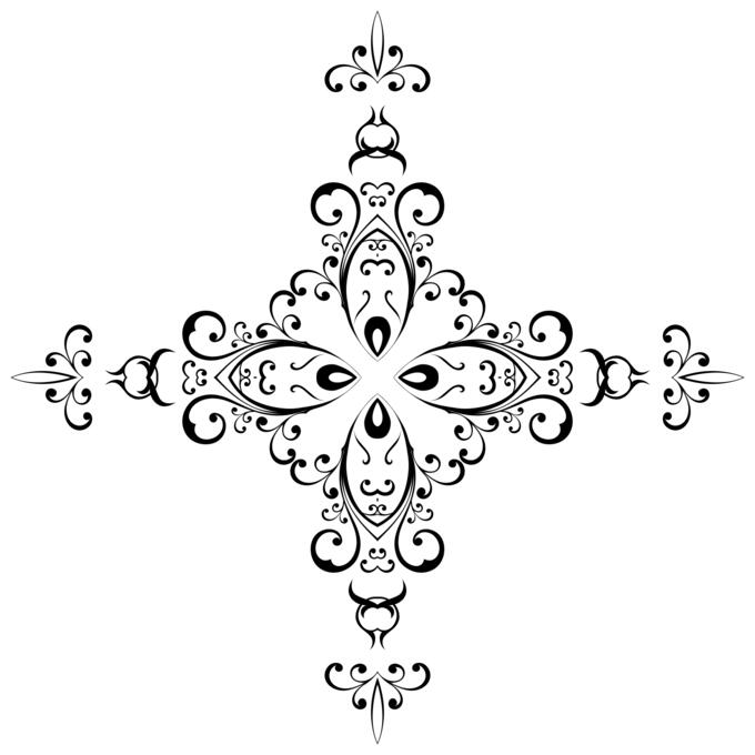 Stylish floral design vector illustration