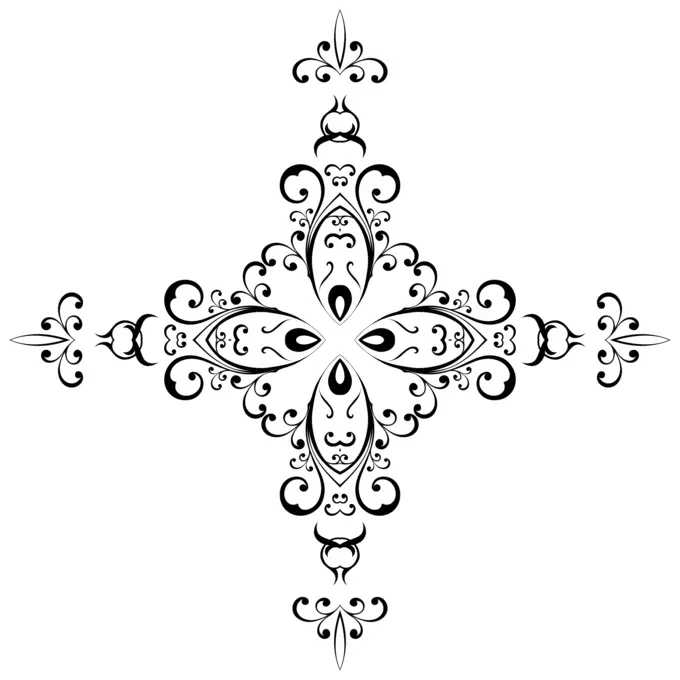 Stylish floral design vector illustration
