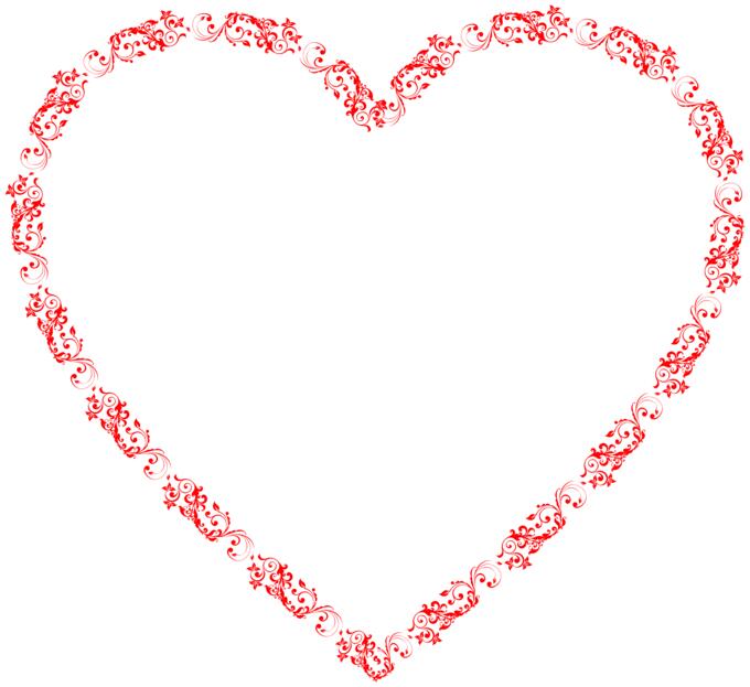 Flourish heart illustration