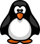 Vector clip art of cute tux toy