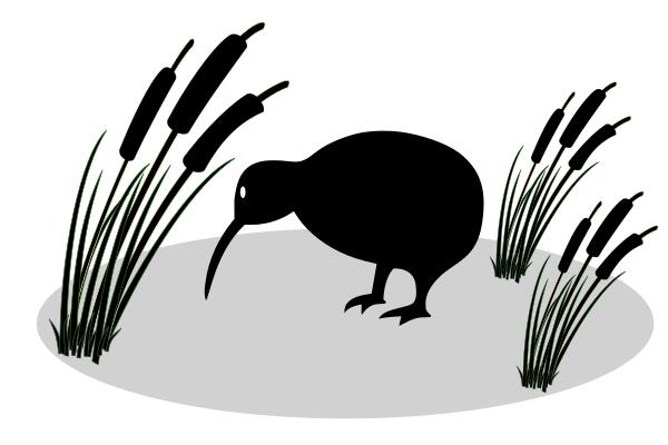 Reed bird vector clip art