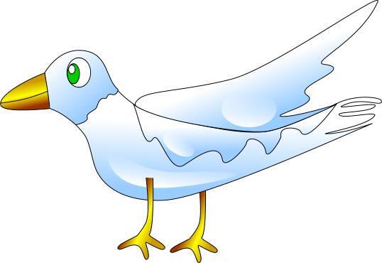 Kid's book bird drawing