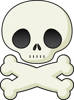 Skull with crossed bones