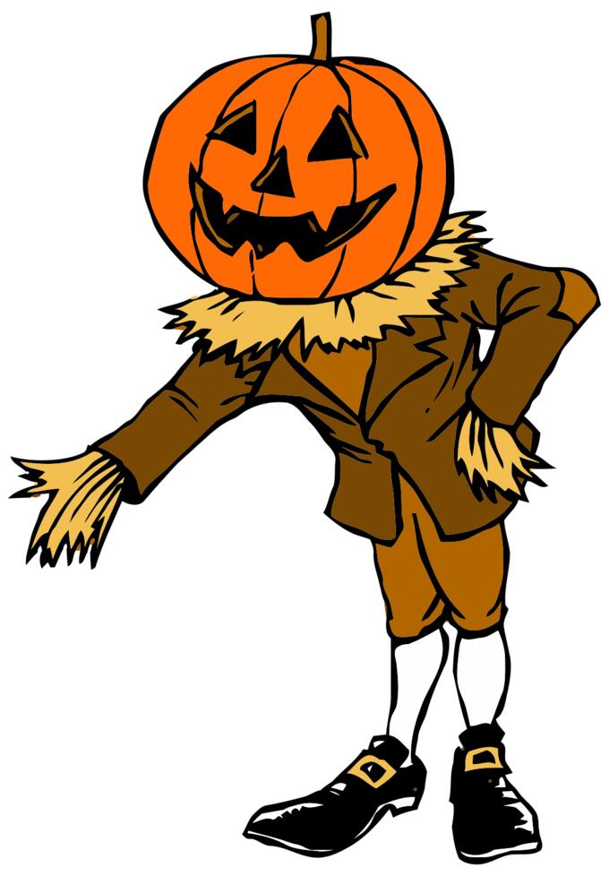 Pumpkin guy clip art