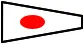 Signal Japanese flag vector clip art