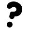 Vector image of primary question mark black and white icon