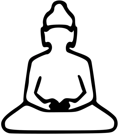 Buddha outline illustration