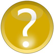 Yellow question mark sign vector image