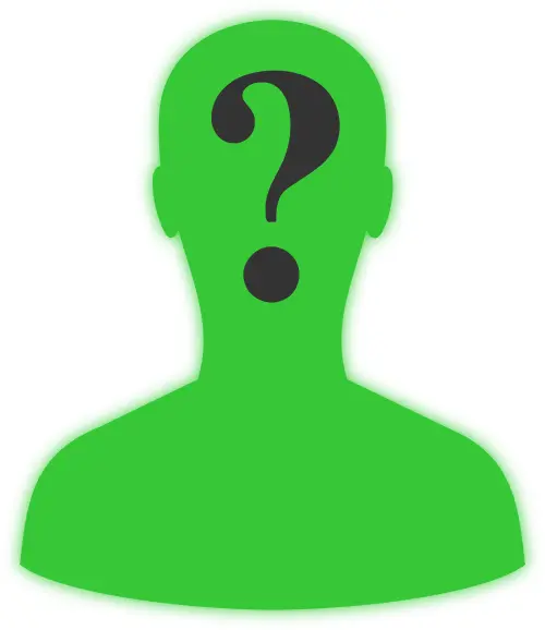 Vector drawing of man with a thoughtful question