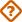 Vector image of orange question mark sign in a rotated square