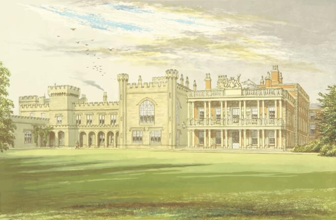 Knowsley Hall vector image