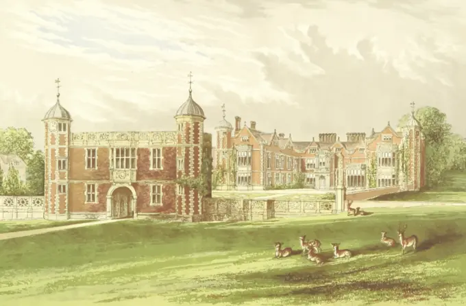 Charlecote Park vector drawing