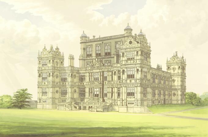 Wollaton Hall vector image