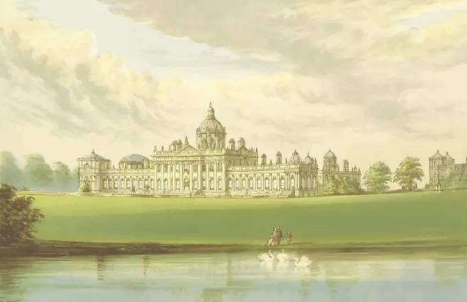 Castle Howard vector illustration