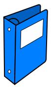 Vector clip art of blue lever arch file