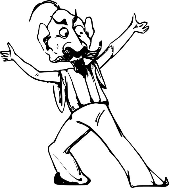 Vector image of oriental dancer