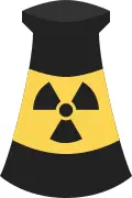 Atomic Energy plant symbol vector clip art