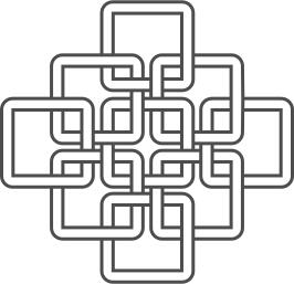 Clip art of square Celtic knots
