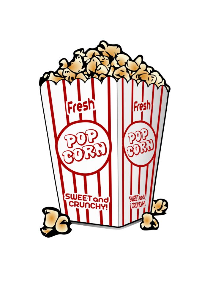 Popcorn bag vector clip art