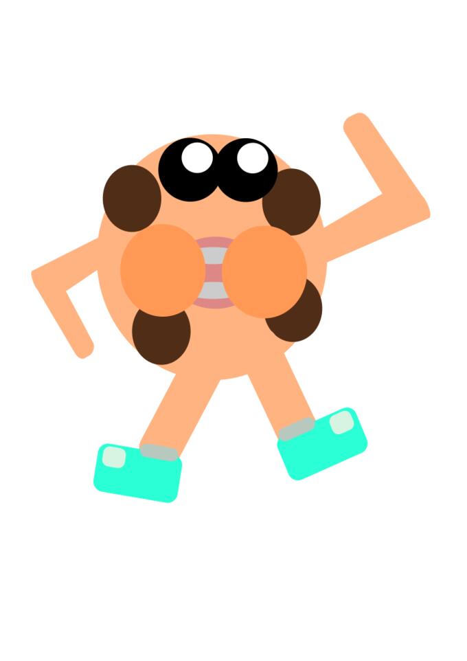 Vector graphics of pink boxing cookie