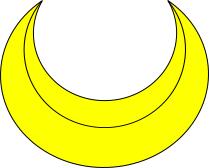 Crescent shape vector