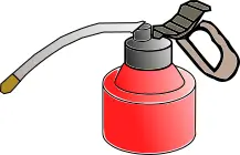 Vector clip art of oil spray can