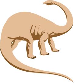 Brontosaurus vector clip art
