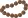 Artifact necklace red tiger eye vector drawing
