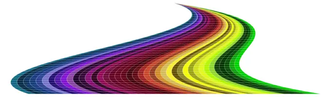 Multi colored brick road vector image