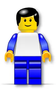 Lego man vector graphics