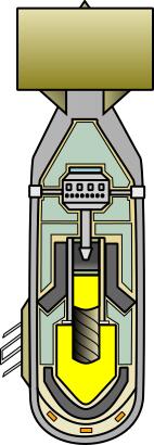 Vector clip art of atomic bomb diagram