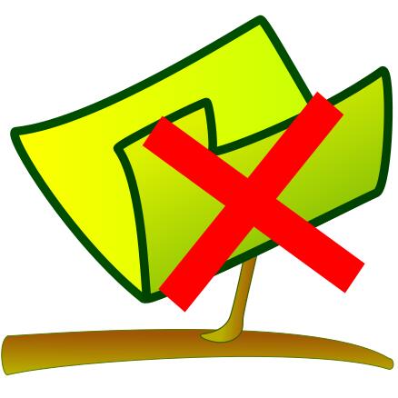 Vector image of green NFS unmount sign