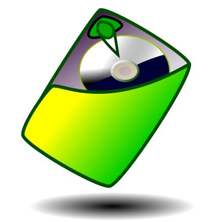 Drawing of green HDD mount sign