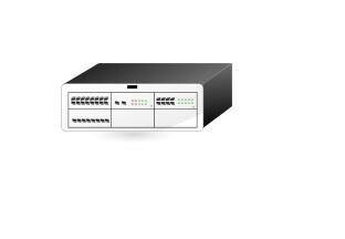 Alcatel switch vector clip art